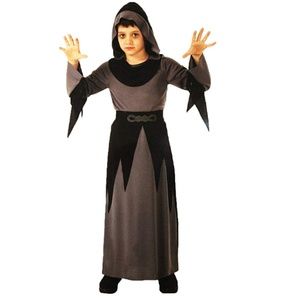 Totally Ghoul Classic Grey Reaper Kids Costume NWT